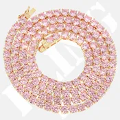 Moissanite 925 4mm Single Row Tennis Chain