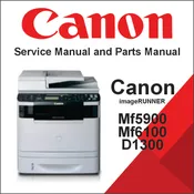 CANON imageCLASS MF5900/MF6100/D1300 Series – Service Manual