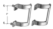 CRL 2" Framed Shower Door Pull Handle Set