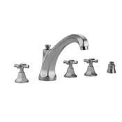 Astor High Spout and Hex Cross Handles with Handshower Mount 6972-T686-S-TRIM + J-6912-DIV-RGH
