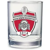 2014 Ohio State Football Championship Double Old Fashioned Glass, 13.5 oz
