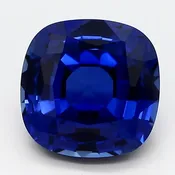 Lab Blue Sapphire Cushion Square