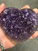 Amethyst Large Heart from Uruguay (#1016)