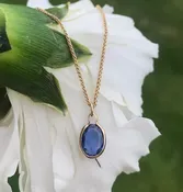 .89ct Yogo Sapphire Drop Pendant — ROGERS & CO. fine jewelry and design: Missoula, MT: Jewelry Store, Engagement Rings, Chalet Jewelers