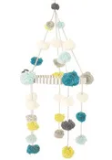 Blabla Kids | Pom Pom Mobile Blue & Green