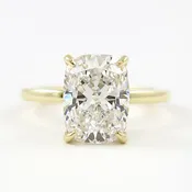 Michael Alan Jewelers-Cushion Hidden Diamond Bridge Solitaire