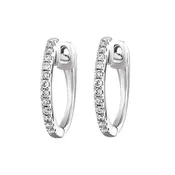 10Kt White Gold Diamond 1/10Ctw Earring