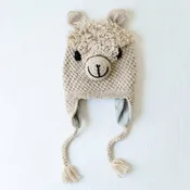 Adult Fleece-Lined Alpaca Blend Animal Hat