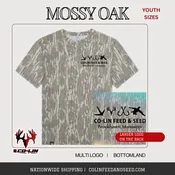 Youth Mossy Oak Bottomland Tee - Co-Lin Multi-Logo | Co-Lin Feed & Seed
