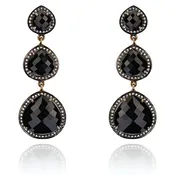 Black Onyx Byzance Earring