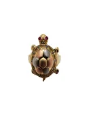 14K Gold Turtle Ring with Diamond & Rubies – Wiggly Limbs - HOUSEWARE THRIFT STORE
