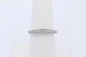 0.16cttw Diamond Ring In 18k White Gold 2.8 Grams Size 6.5 Eb0926wxzde
