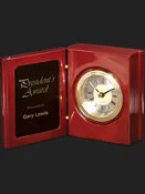 Book Clock Rosewood Piano Finish 5⅜”