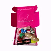 10 Piece Christmas Naughty Nice Cat Collar + Catnip Collection Cat Box