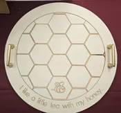 Round Bee and Honeycomb Tray — TJ Builds
