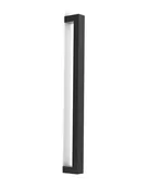 32" Rectangular Series:  One Sided Concealed Mounted - 1.5" x 1" Pull Handle, Shimmer Black Powder Coated Finish, 316 Exterior Grade Stainless Steel Alloy (FINAL SALE)