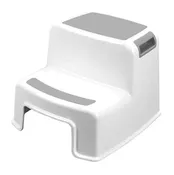 2-Step Stool for Kids, Gray