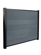 4 ft. H x 6 ft. W Composite Privacy Fence Panel  - Light Gray