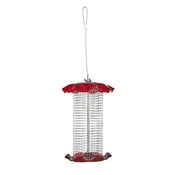 Acrylic / Mesh Sunflower Feeder - Red