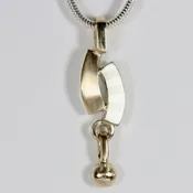 Curvy Mixed Metal Pendant