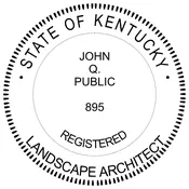 KENTUCKY Trodat Self-inking Registered Landscape Architect Stamp