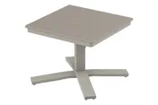 24" Square End Table Height Pedestal Table w/ hole (MGP Slat Tables)