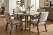 Amber Dining Table Set With 4 Chairs