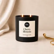 Cherry Blossom Candle | Matte Black Jar