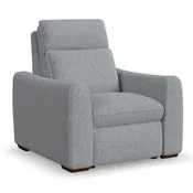 Ava Power Recliner with Power Headrest & Lumbar in Stonewash by Flexsteel