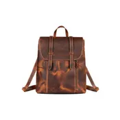 Casual Tan Leather Backpack
