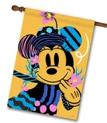 Abstract Spring Minnie Mouse – House Flag – 28” x 40”