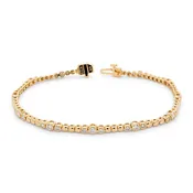 Beaded Diamond Tennis Bracelet