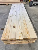 T&G Flooring 1x8x10' Knotty #2 Grade Pine