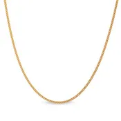 14 Gold Vermeil Finish Sterling Silver Curb Chain - 18" - BL2083CH18G