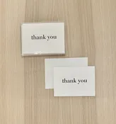 Plain Black Thank You Boxed Set — Paper Wings
