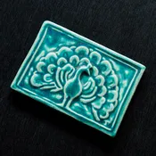5x7 Historic Peacock Tile