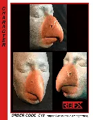 C12 Two-Piece Bird Beak Prosthetic – Foam Latex
