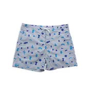 Shapes Board Shorts (Cool Gray)