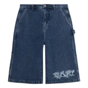 Ace Ultra Wide Leg Shorts (Medium Wash)
