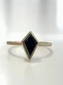 Kite Shape Black Diamond Ring &mdash; DND Jewelers