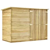 2026 Cobertizo para jardín de madera pino impregnada 232x110x170 cm v6133