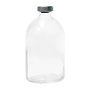 100mL Clear Sealed Sterile Deprogenated Glass Vial-Silver