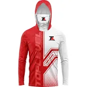 Custom Dye Sublimation Hooded Shirt with Face Mask
