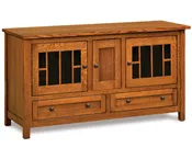 Centennial Media Stand - 60"W by Forks Valley Woodworking