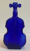 Cobalt Blue Glass Violin Bottle — Montgomery Violins