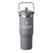 30 oz. Bronx Stainless Travel Mug with Carrying Handle w/ MCC Nursing logo