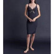 Laetitia Slip in Black Stretch Silk Charmeuse