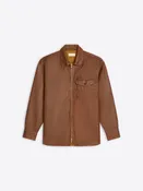 Coated zipped shirt