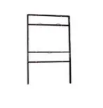 18″W x 24″H Slide-in Angle Iron H-Frame w/ 6″ Top and Bottom Riders