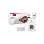 16 vacuum bags and a HEPA filter CO